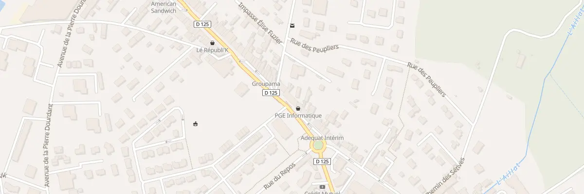 Plan du 584 Rue de la République à La Verpillière