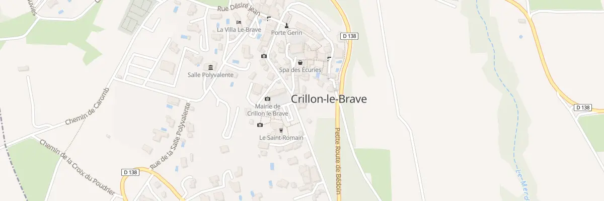 Plan du 1 Rue du Capitaine Crillon à Crillon-le-Brave