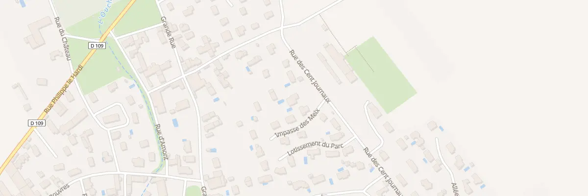 Plan du 5 Rue des Cent Journaux à Rouvres-en-Plaine