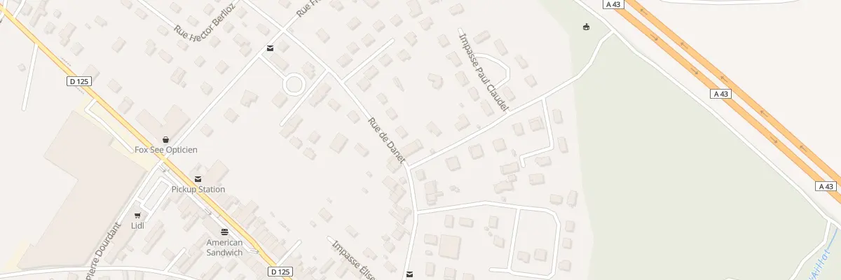 Plan du 242 Rue de Danet à La Verpillière