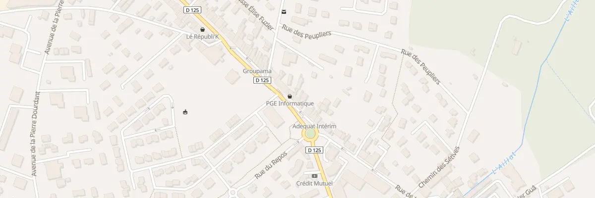 Plan du 542 Rue de la République à La Verpillière