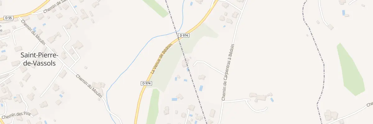 Plan du 664B Che de Carpentras à Bédoin à Saint-Pierre-de-Vassols