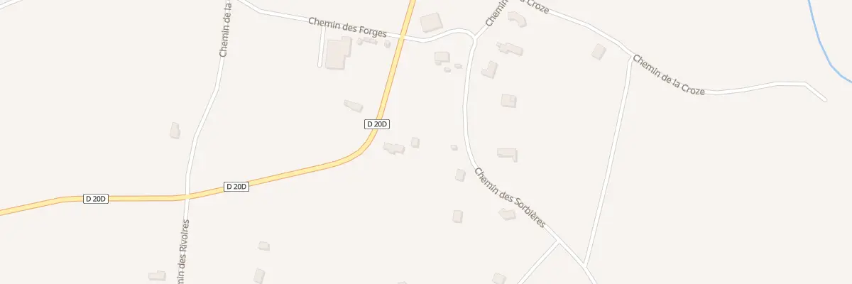 Plan du 108 Che des Sorbiéres à Saint-Clair-sur-Galaure