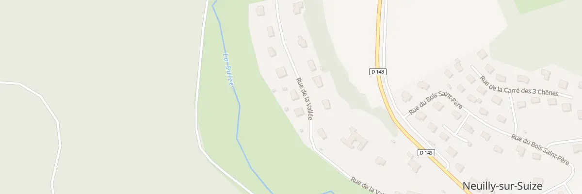 Plan du 13 Rue de la Vallee à Neuilly-sur-Suize