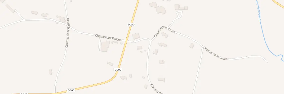 Plan du 100 Che des Sorbiéres à Saint-Clair-sur-Galaure