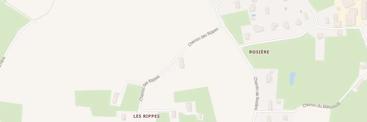 Plan du 708 Chem des Rippes à Buellas