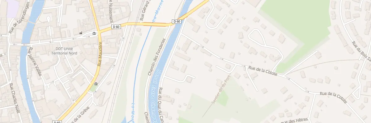 Plan du 7 Rue du Quai du Canal à Joinville