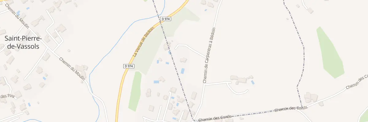 Plan du 664E Che de Carpentras à Bédoin à Crillon-le-Brave