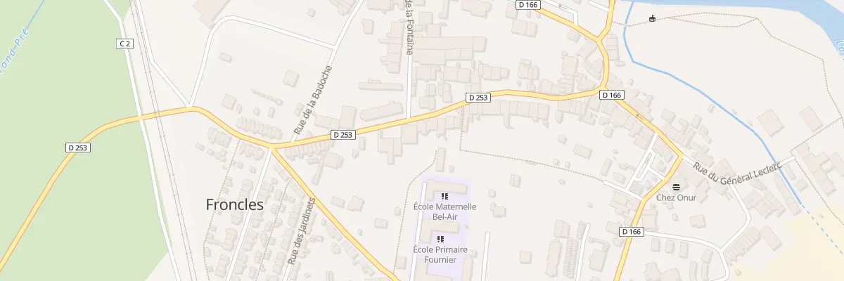 Plan du 50 Rue du Gen Leclerc à Froncles