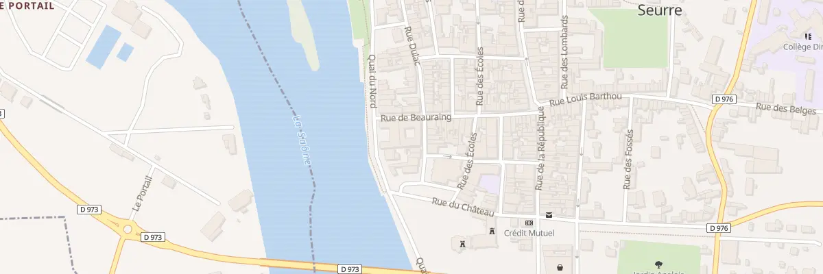 Plan du 9 Rue Dulac à Seurre
