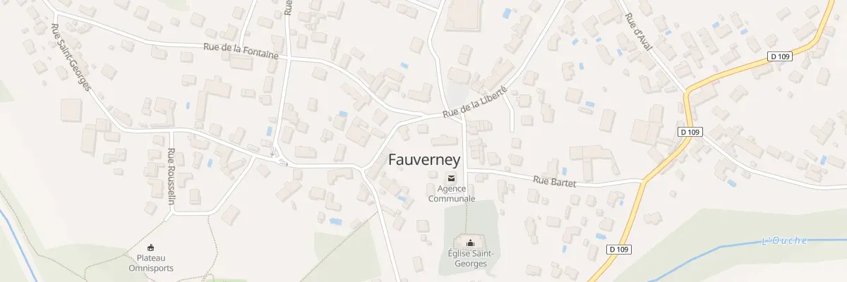 Plan du 1 Rue du Presbytère à Fauverney