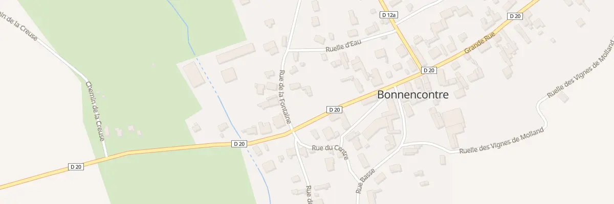 Plan du 2 Rue de la Fontaine à Bonnencontre