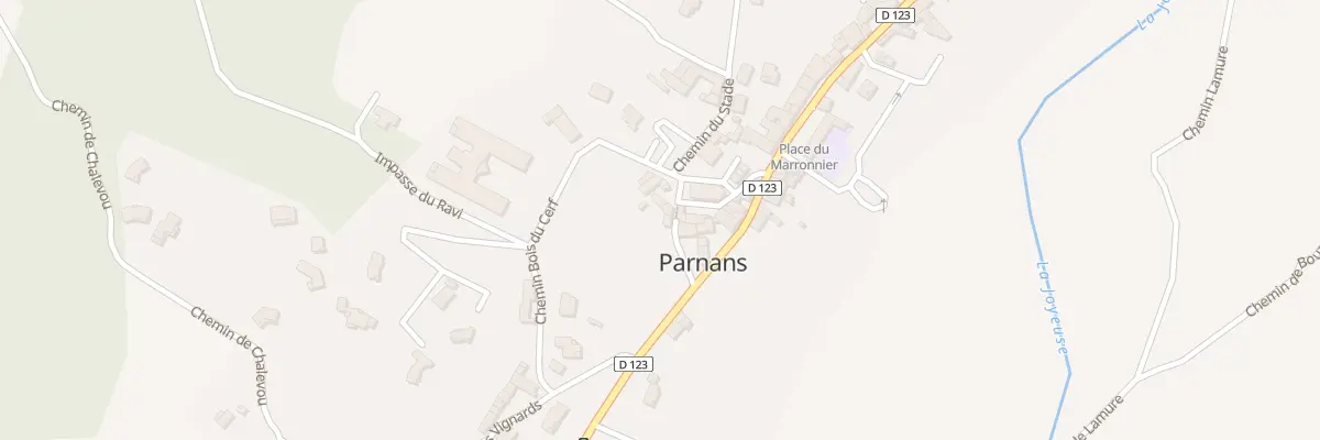 Plan du 35 Pas de la Grande Fontaine à Parnans