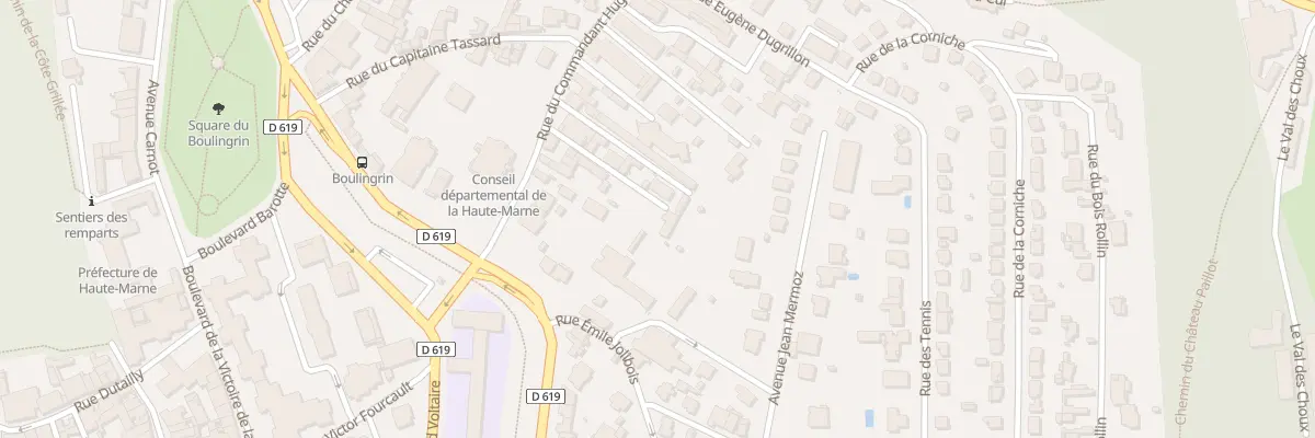Plan du 14T Rue du Commandant Hugueny à Chaumont
