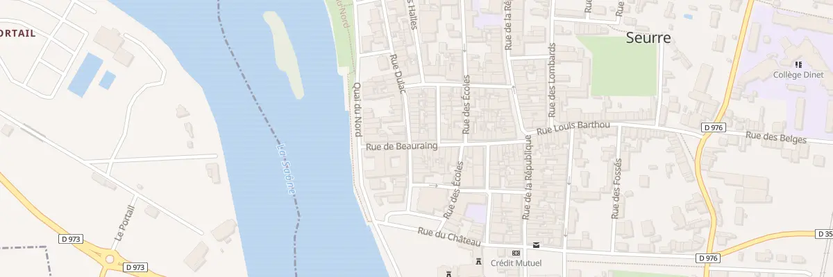 Plan du 12 Rue Dulac à Seurre