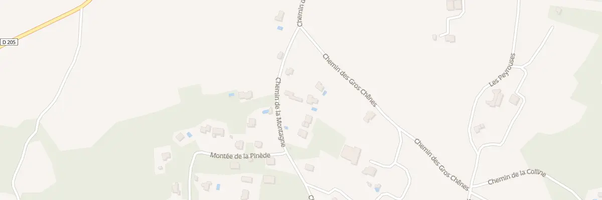Plan du 9001 Che de la Montagne à Faucon
