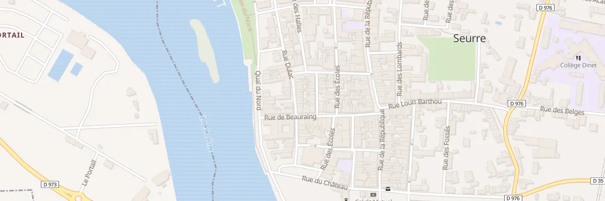 Plan du 18 Rue Dulac à Seurre