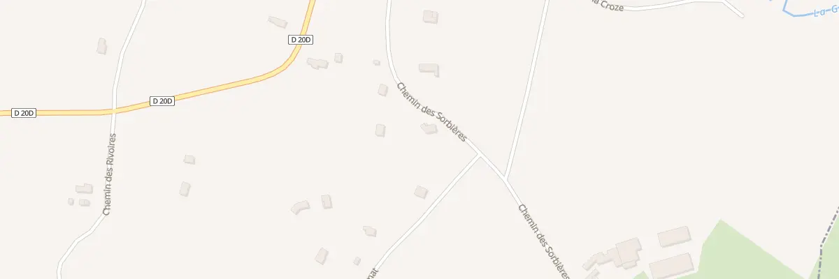 Plan du 302 Che des Sorbiéres à Saint-Clair-sur-Galaure