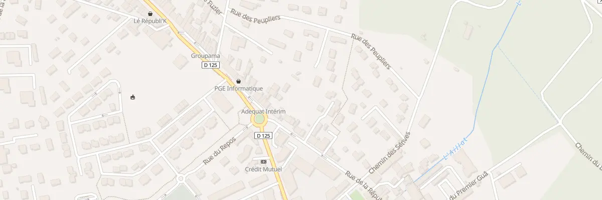 Plan du 450 Rue de la République à La Verpillière