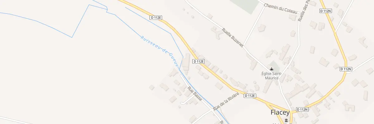 Plan du 17 Rue de Marsannay-le-bois à Flacey