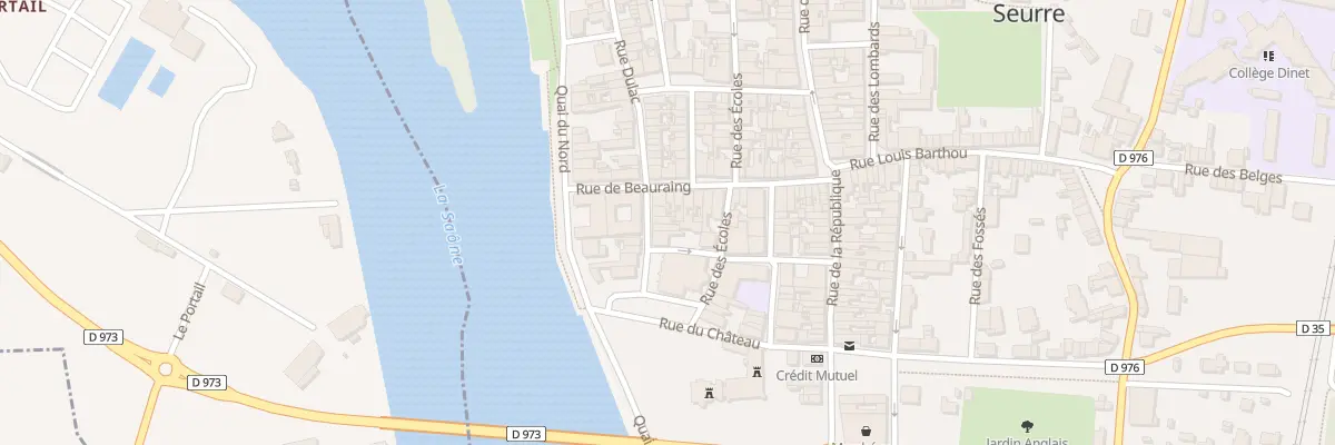 Plan du 6 Rue Dulac à Seurre