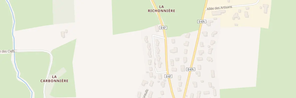 Plan du 287 Rte de Montracol à Saint-André-sur-Vieux-Jonc