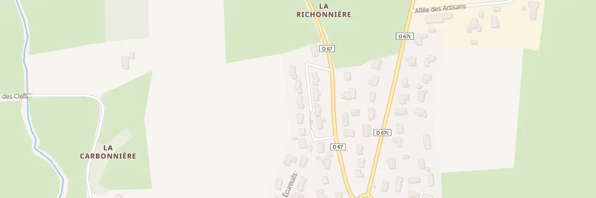 Plan du 285 Rte de Montracol à Saint-André-sur-Vieux-Jonc