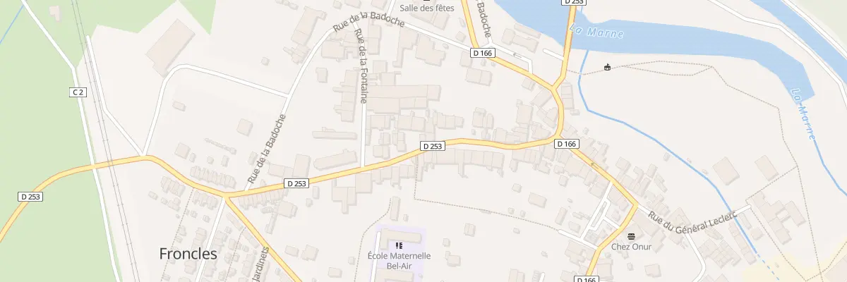 Plan du 39 Rue du Gen Leclerc à Froncles