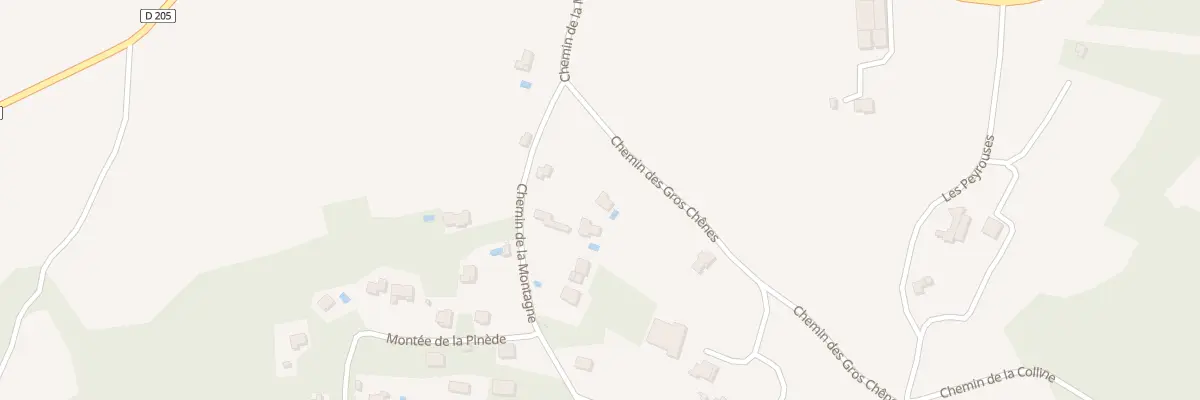 Plan du 239 Che de la Montagne à Faucon