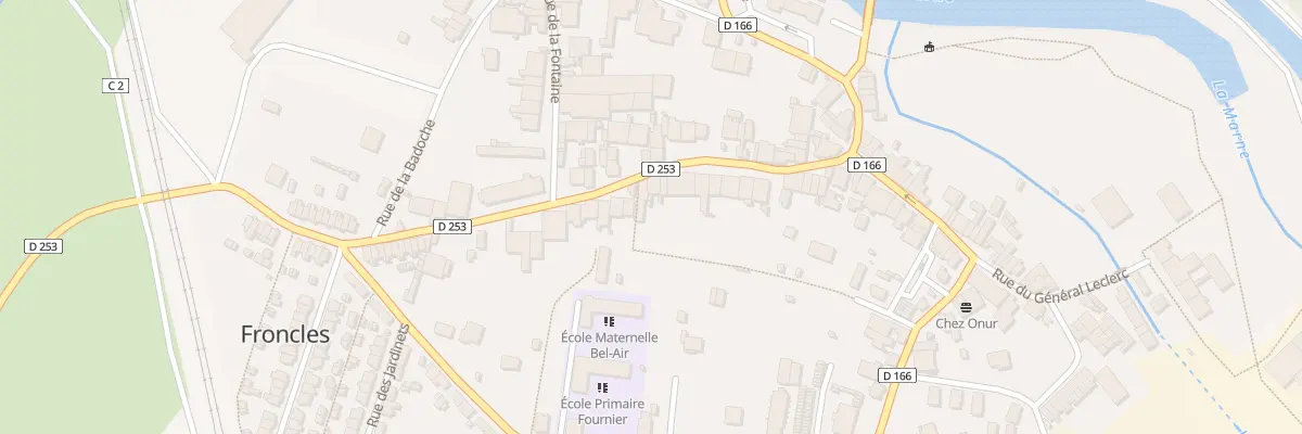 Plan du 60 Rue du Gen Leclerc à Froncles