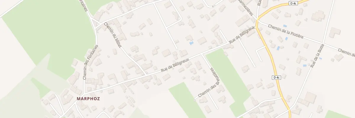 Plan du 242 Rue de Béligneux à Bourg-Saint-Christophe