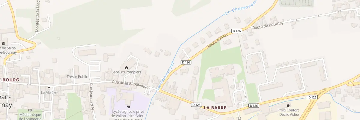 Plan du 9008 Le Bourg à Saint-Jean-de-Bournay