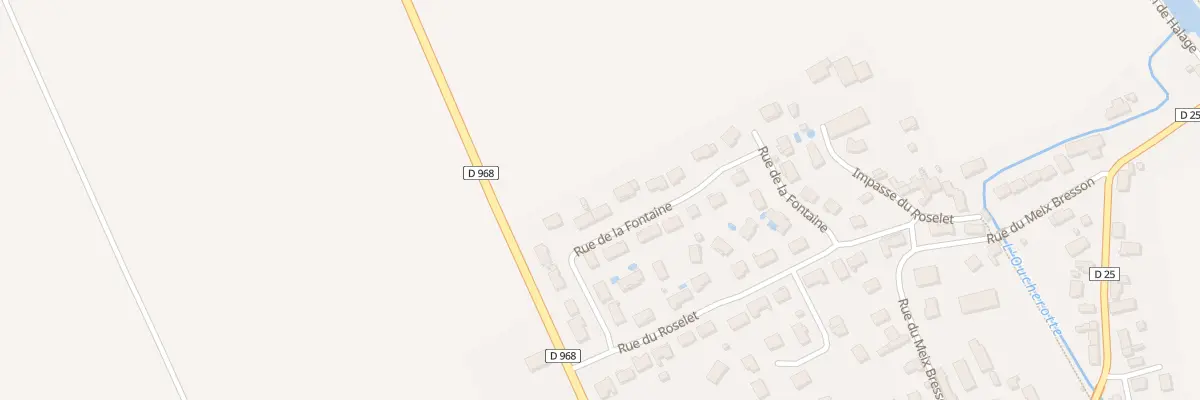 Plan du 13 Rue de la Fontaine à Longecourt-en-Plaine