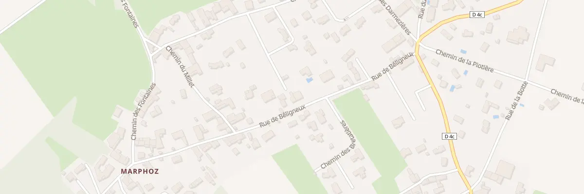Plan du 232 Rue de Béligneux à Bourg-Saint-Christophe