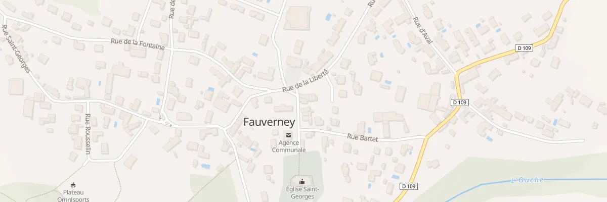 Plan du 1B Rue de l’Eglise à Fauverney
