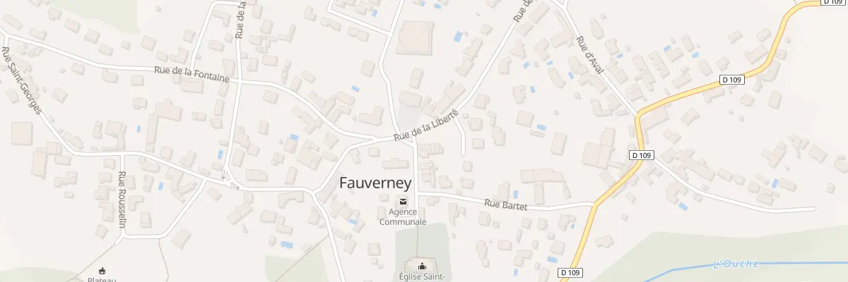 Plan du 1 Rue de l’Eglise à Fauverney