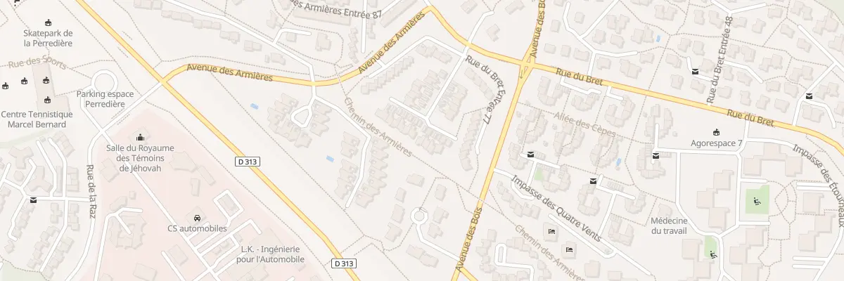 Plan du 77 Rue du Bret à Villefontaine