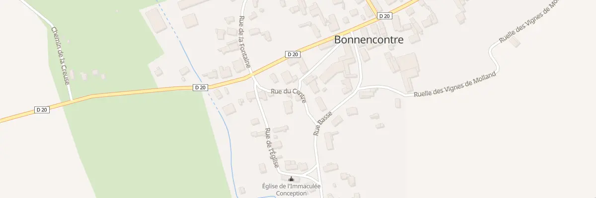 Plan du 4 Rue du Centre à Bonnencontre