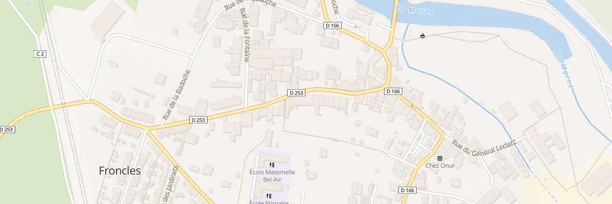 Plan du 64 Rue du Gen Leclerc à Froncles