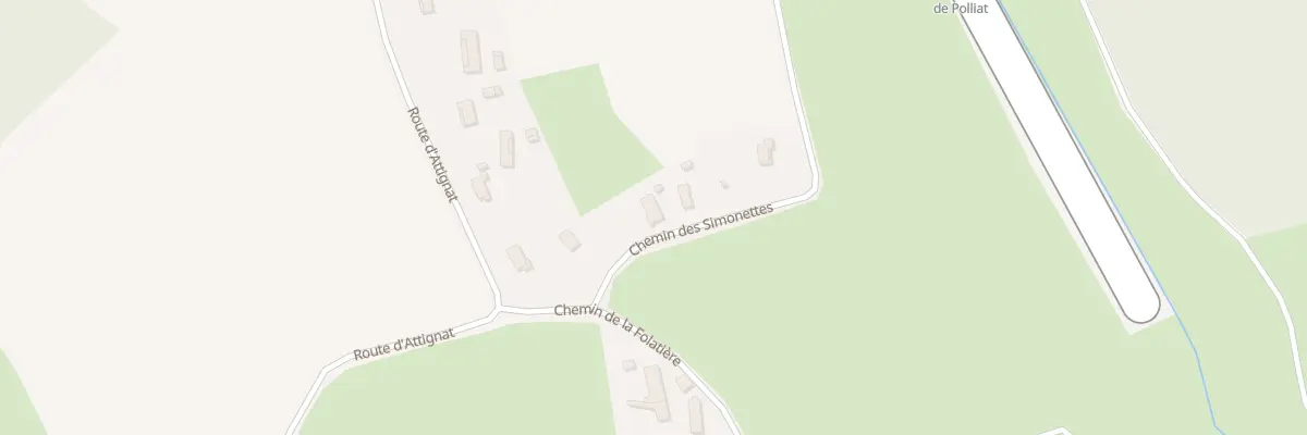 Plan du 93 Che des Simonettes à Polliat