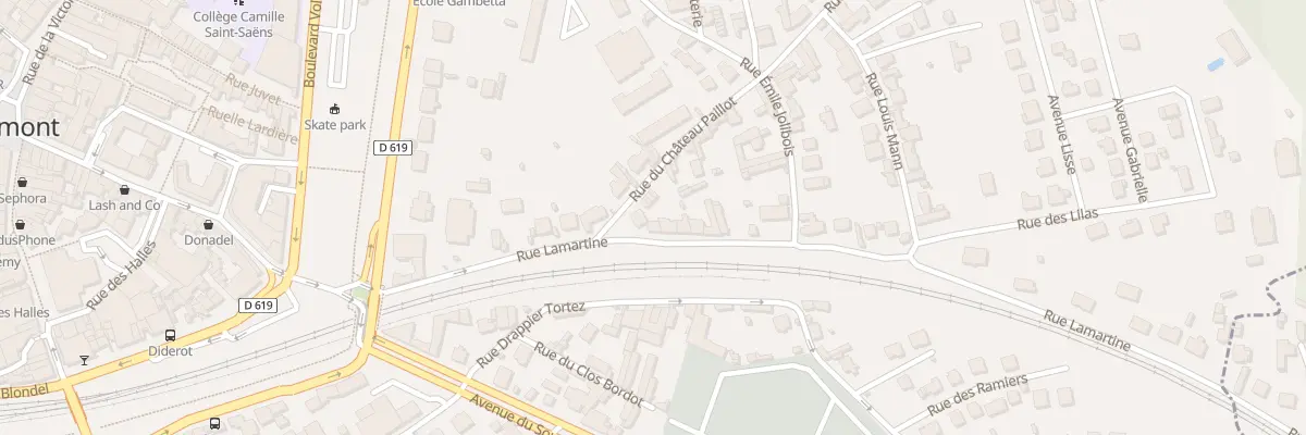 Plan du 19 Rue Lamartine à Chaumont