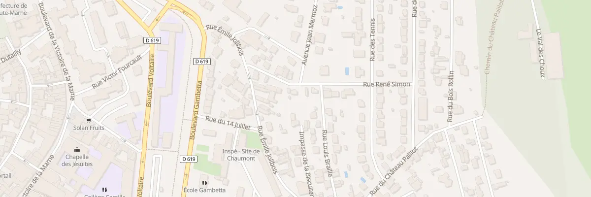 Plan du 6 Rue René Simon à Chaumont