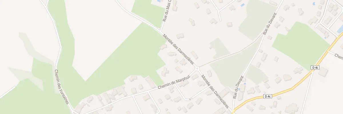 Plan du 245 Mte des Darmezieres à Bourg-Saint-Christophe