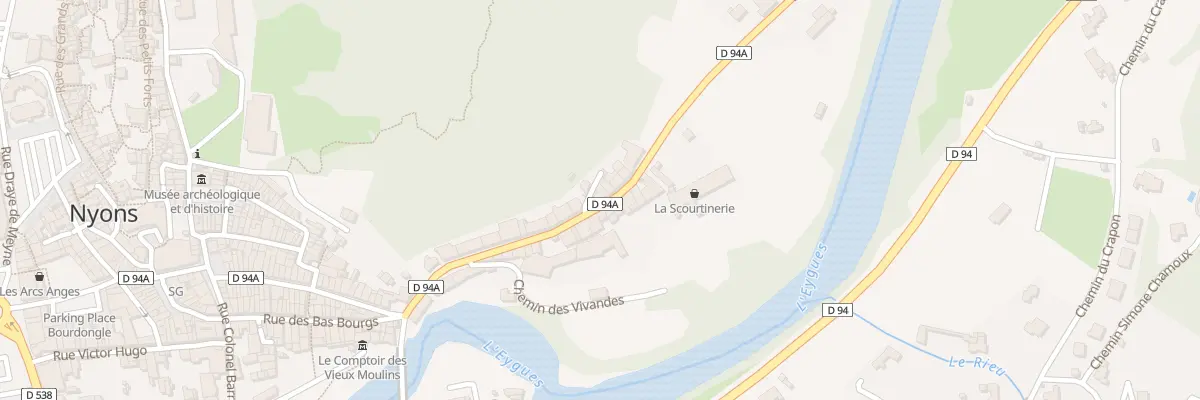 Plan du 1394 La Maladrerie Ville à Nyons