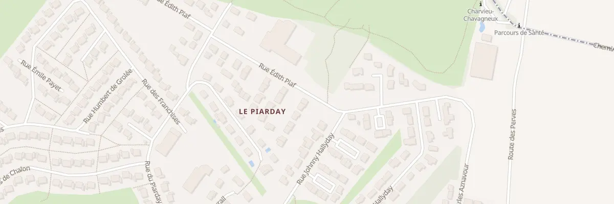 Plan du 1 Rue Edith Piaf à Charvieu-Chavagneux