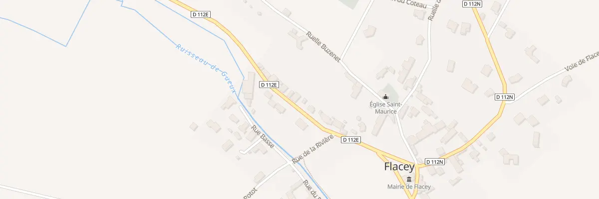 Plan du 10 Rue de Marsannay-le-bois à Flacey