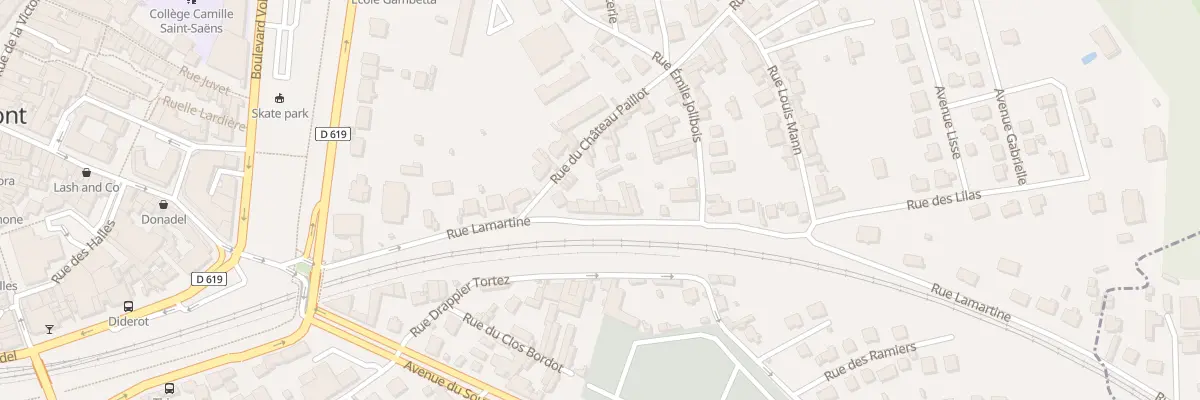 Plan du 21 Rue Lamartine à Chaumont