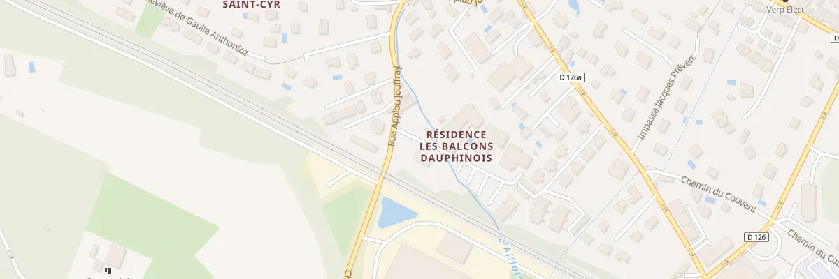 Plan du 301 Rue Appiou Jouffray à La Verpillière