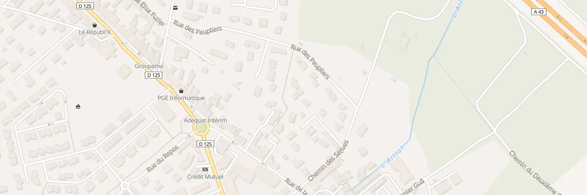 Plan du 302A Rue des Peupliers à La Verpillière
