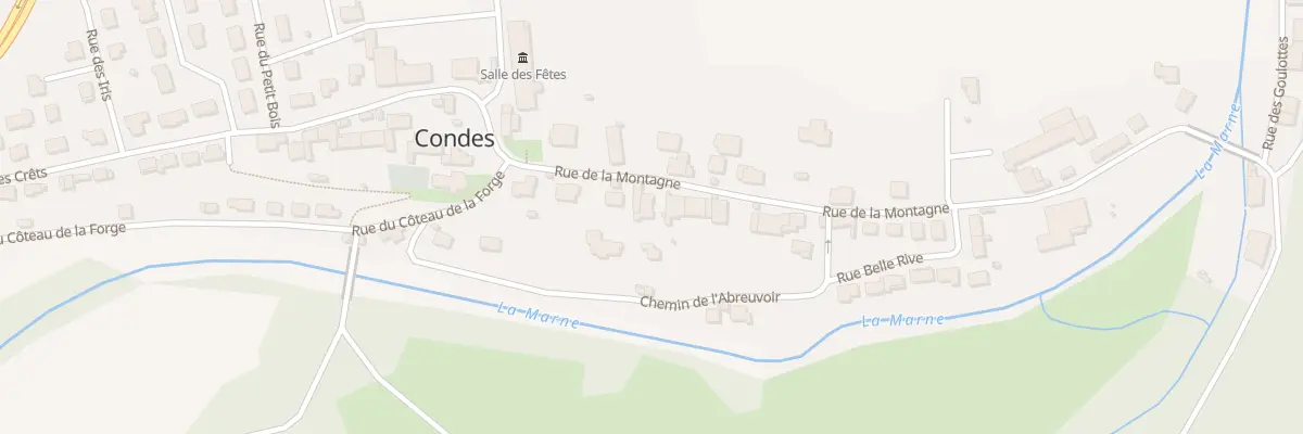 Plan du 8 Rue de la Montagne à Condes
